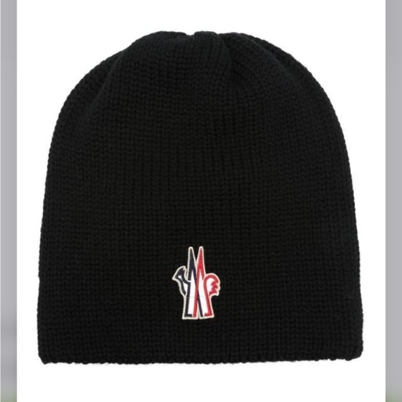 Moncler Accessories - Moncler BERRETTO TRICOT wool beanie unisex one size new with tags black